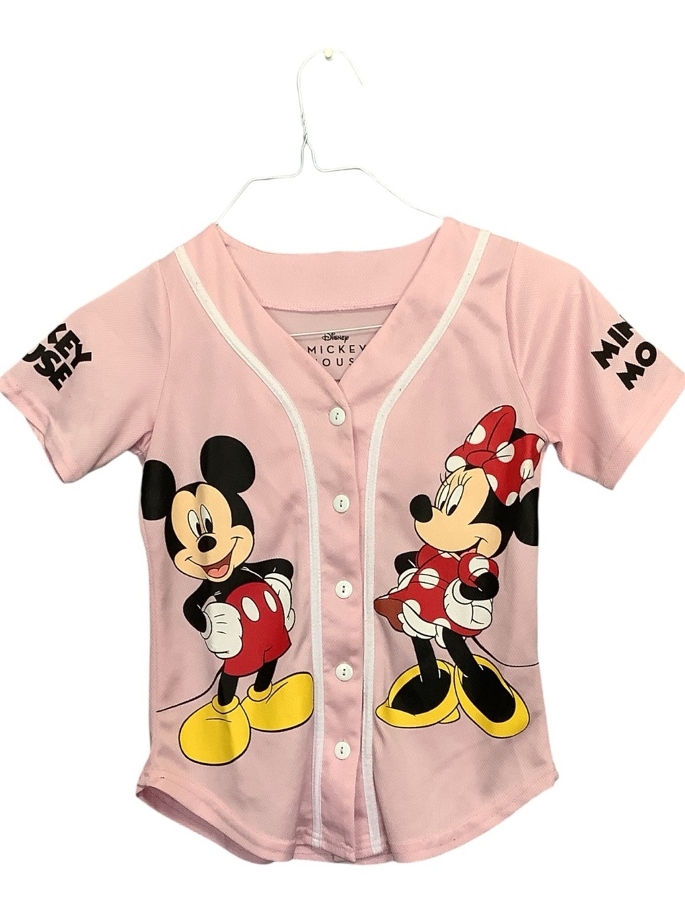 Mickey & Minnie Graphic Girls Baseball Jersey Size 10-12 - Picture 5 of 16